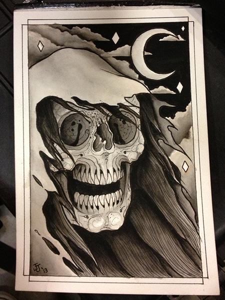 Jeff Johnson - Reaper Watercolor